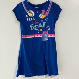 Nickelodeon Blue Kids Dress with Musical Graphics